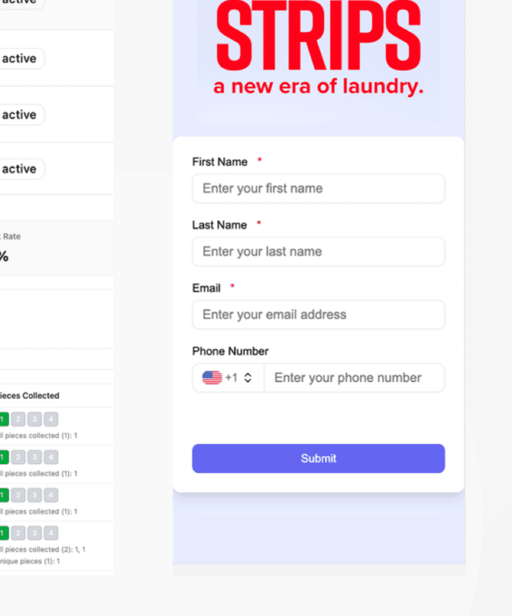 On-brand capture pages, no code.
